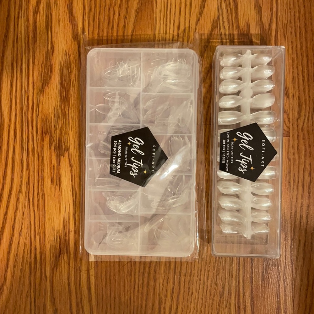 gel tips for gel extentions. Not the  typical fake acrylics.